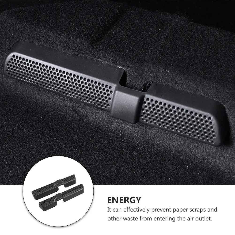 1Pair Outlet Cover Strong ABS Material Saves Time Energy No Frequent Cleaning Needed Car Conditioner Vent Protector Air