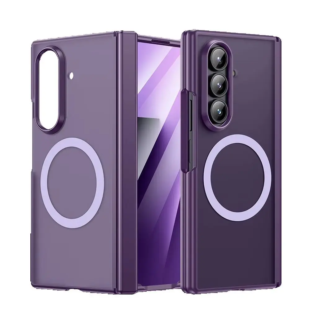 Etui na Samsung Galaxy Z Fold 7 z magnetycznym zapięciem, ochrona zawiasu, PC i TPU, z folią ochronną na ekran, kompatybilne z bezprzewodowym ładowaniem Magsafe. — zdjęcie produktu 6