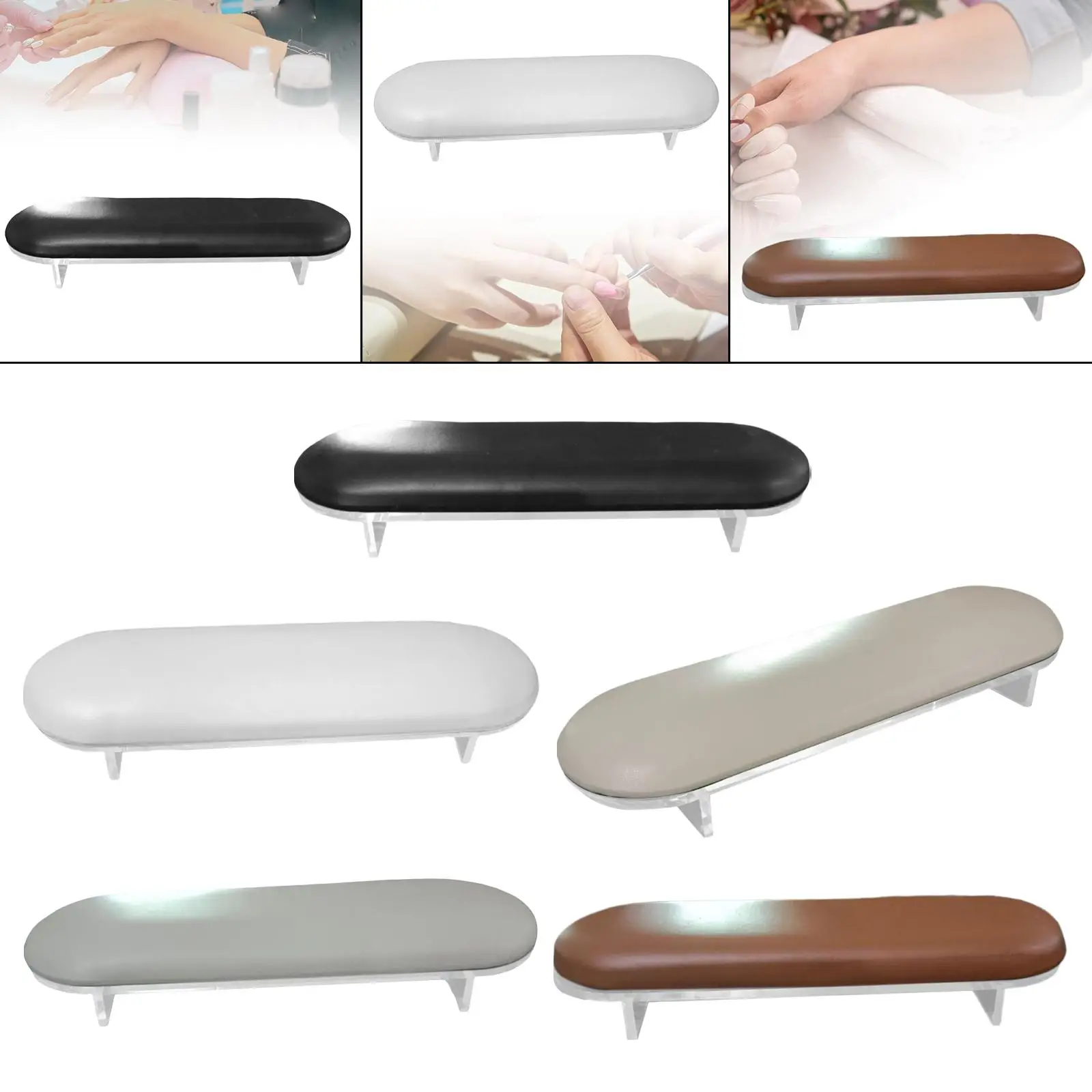 بو الجلود المهنية مسمار الذراع وسادة بقية ، اليد مستقرة للأظافر ، ديي