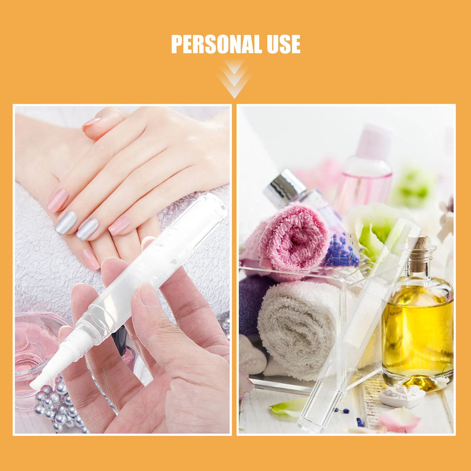 20Pcs Refillable Transparent Twist Lip Gloss Pen Empty Container Applicators for Freshness Preservation Nail Cuticle