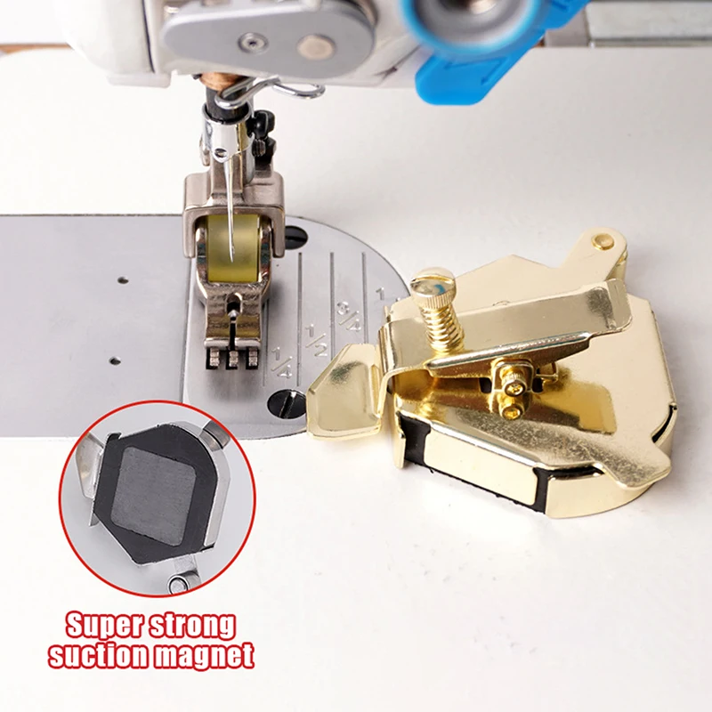 Magnetic Seam Guide For Sewing Machine Multifunction Ruler Hemmer Seam Guide Magnet Fixed Gauge Retaining Edge Sewing Accessory