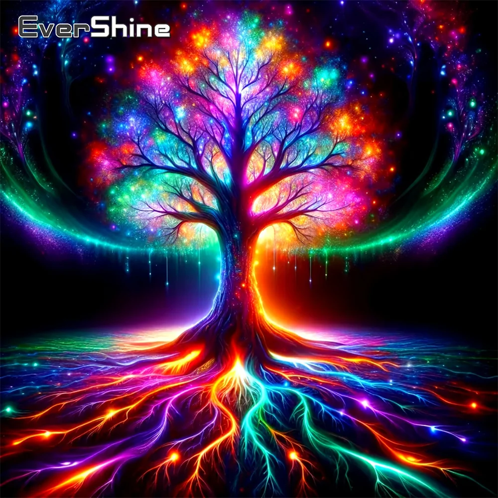 Evershine Diamant Stickerei Baum Landschaft Abstrakte Mosaik Acryl Handwerk Liefert Malerei DIY Kreuz Stich Kits Kind Hobby