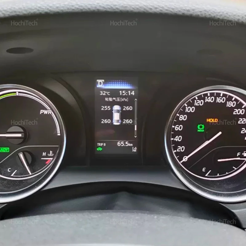 Picture 4: TPMS Tire Tyre Pressure Monitoring System LCD Dash Board Display Auto Security Alarm for Toyota Corolla 2019-2022 2023 2024