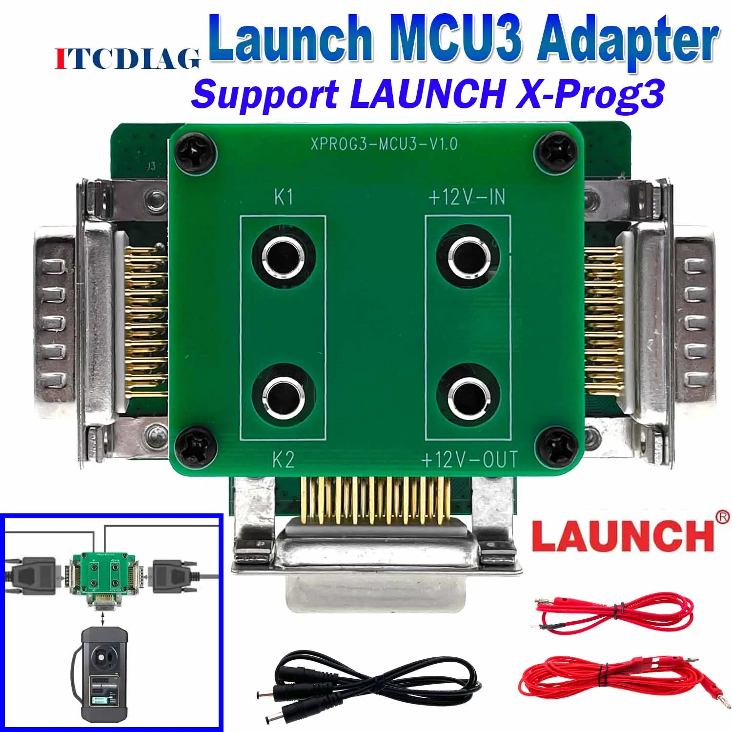 

Launch MCU3 Adapter for X431 X-PROG3 Key Program XPROG3 for Mercedes/Benz All Key Lost Kit Anti-theft Adapter ECU TCU Reading