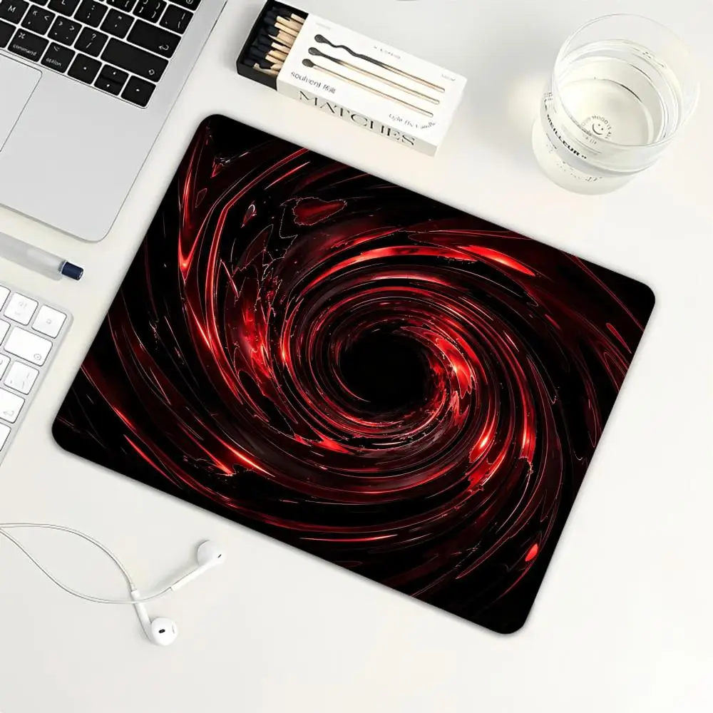 Abstract Space Swirl Pattern Mouse Pad Non‑Slip Rubber Base Mousepad for Desktop Laptop Daily Work Game Use
