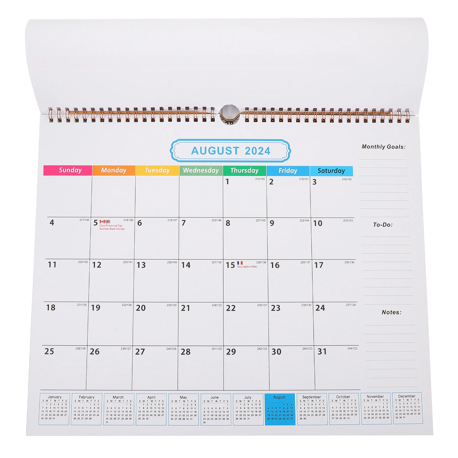 

Household Calendar Office Wall Calendars Monthly Paper Reusable Laminated Large for