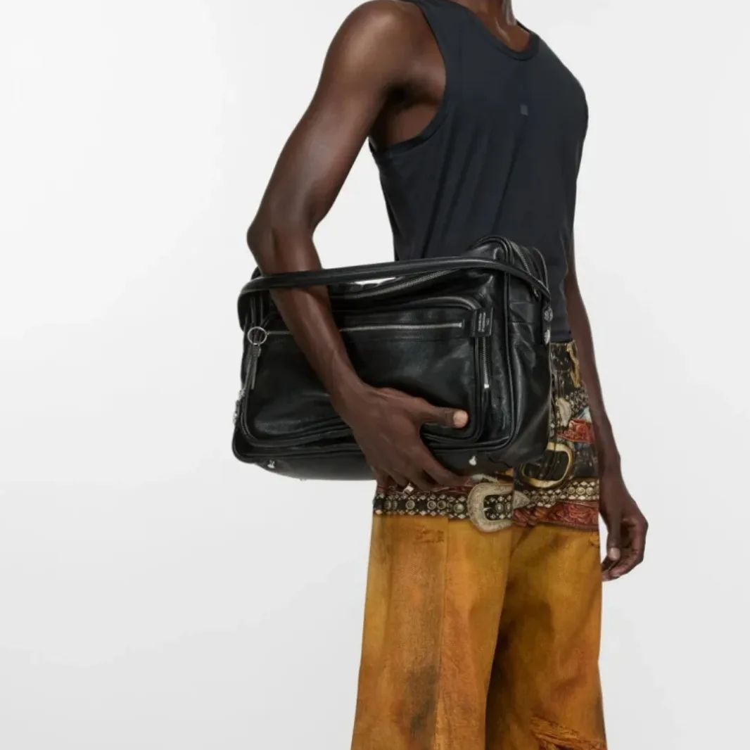 

2026 Новая индивидуальная нишевая сумка-локомотив на молнии, женская такая же портативная ретро-модная повседневная сумка через плечо