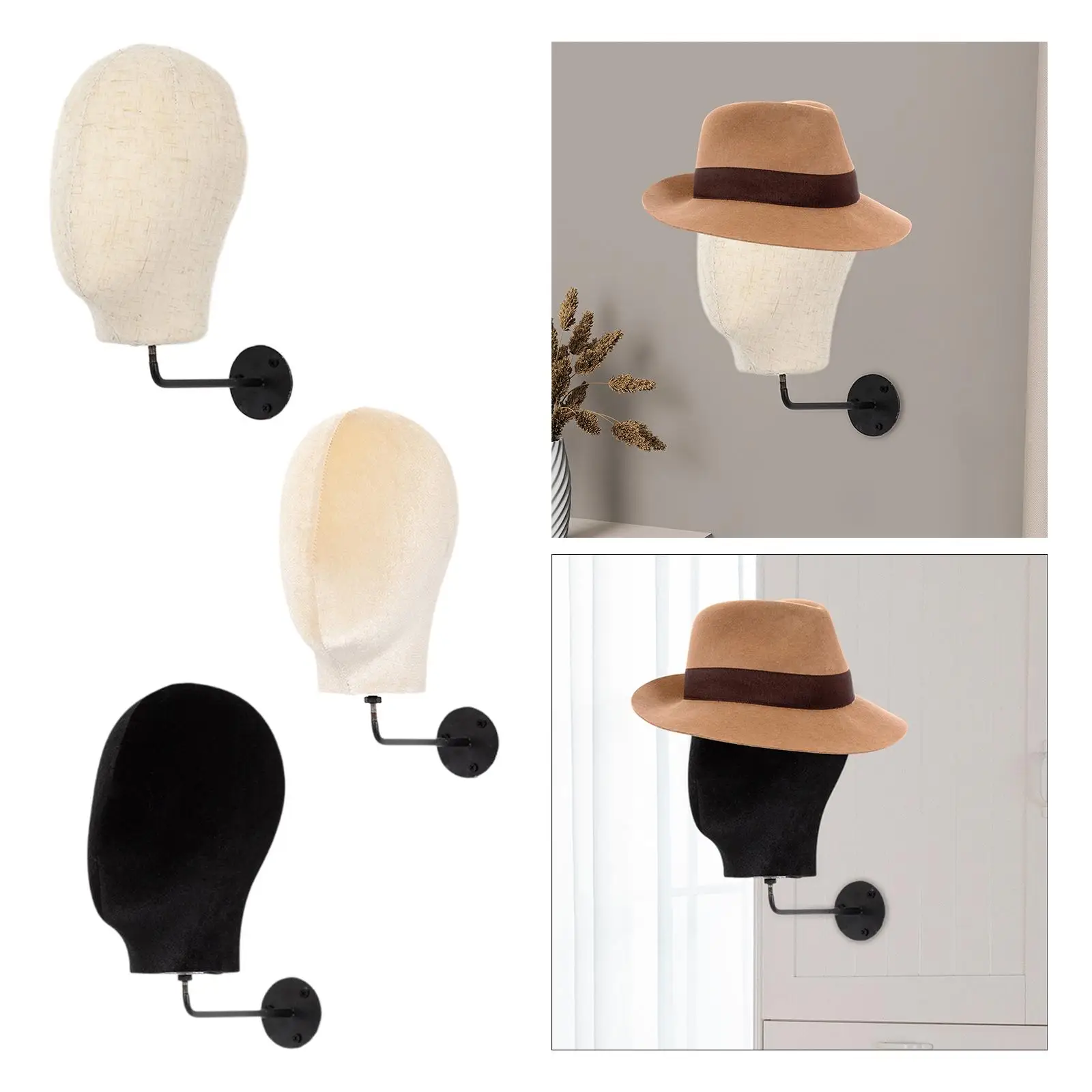 

Настенная голова манекена для демонстрации париков и шляп в домашнем салоне