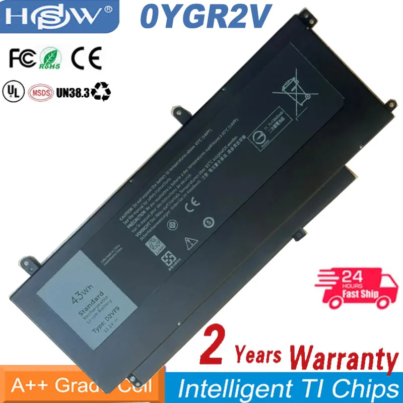 

Аккумулятор 11,1 В 43Wh D2VF9 0PXR51 0YGR2V D2VF9 0PXR51 PXR51 для Dell Inspiron 15 7548 7547 Vostro 14 5000 5459 Series