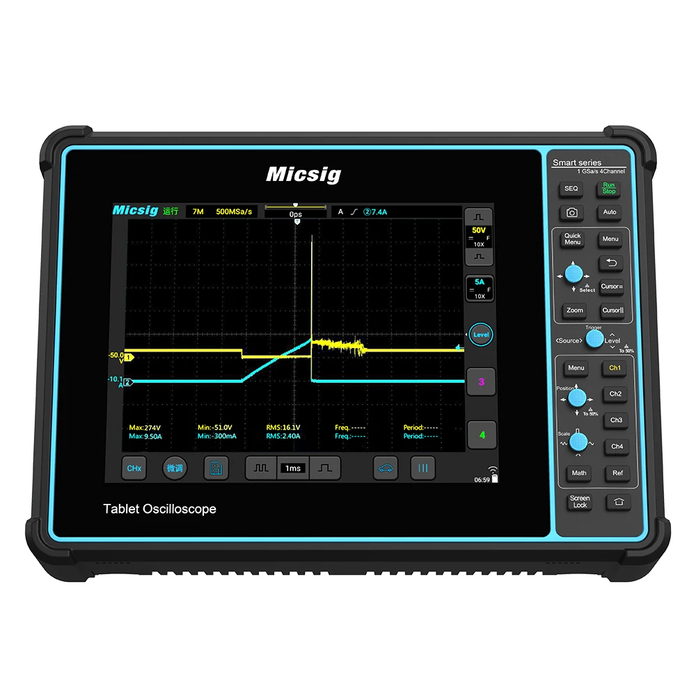 

Micsig SATO 1004 Digital Oscilloscope 4 channels 100Mhz Oscilloscope For Portable Automobile Oscilloscope Touch Screen sato 1004