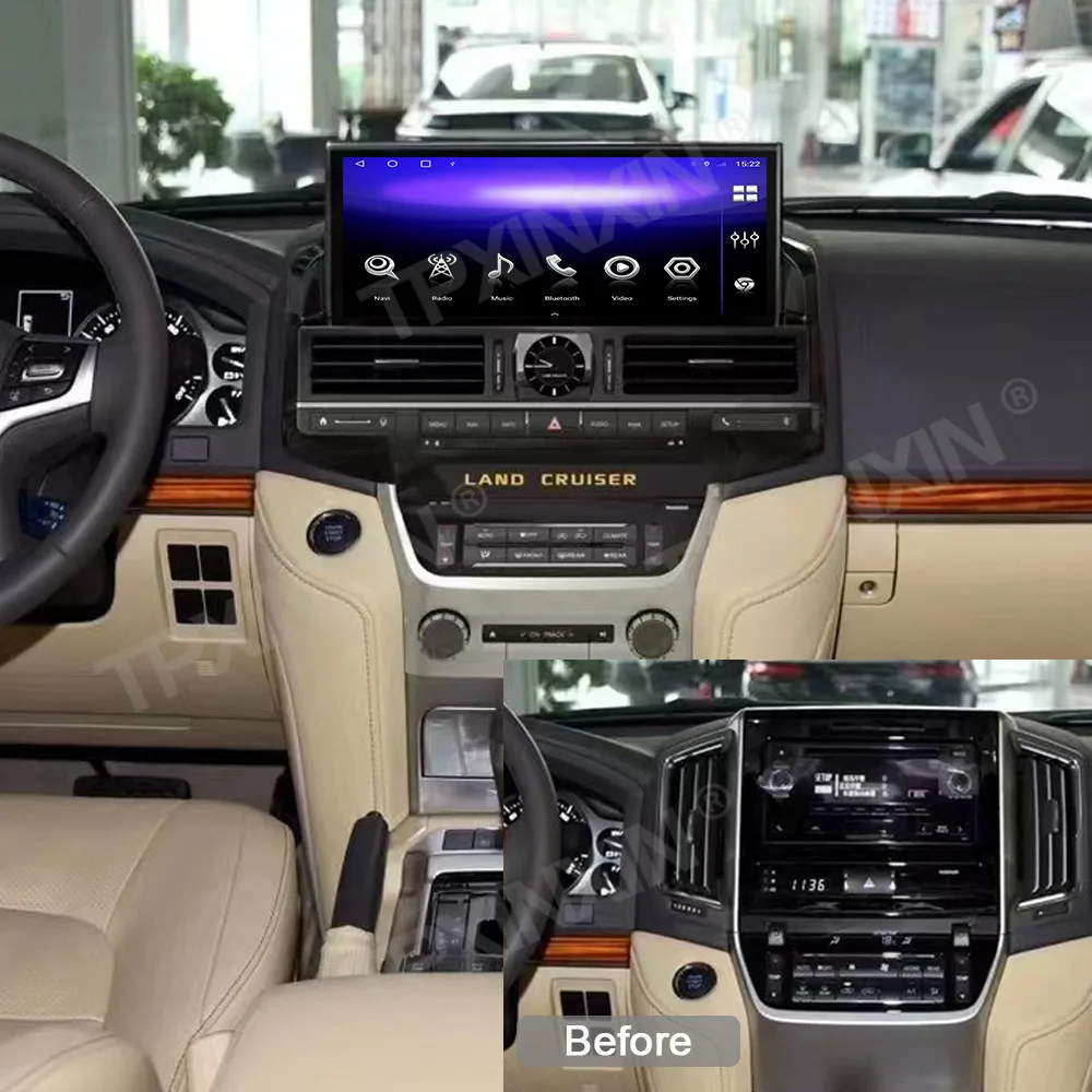 For Toyota Land Cruiser 2008~2020 Android Auto Carplay Car Radio Stereo Automotive Multimedia Player GPS Navigation Head Unit