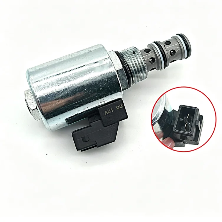 Replacement 25/105100 12V Shut Off Solenoid For Heavy Equipment, Fuel Shutdown Control Coil For Construction Use