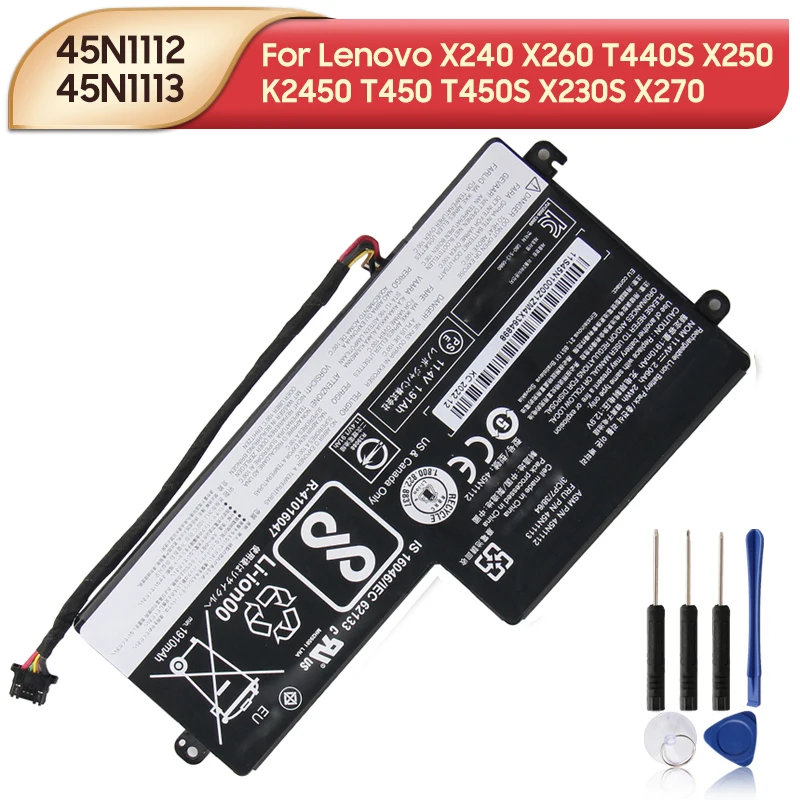 NEW Replacement Battery 45N1112 45N1113 For Lenovo ThinkPad X240 X260 T440S X250 K2450 T450 T450S X230S X270 T470P 460 L450