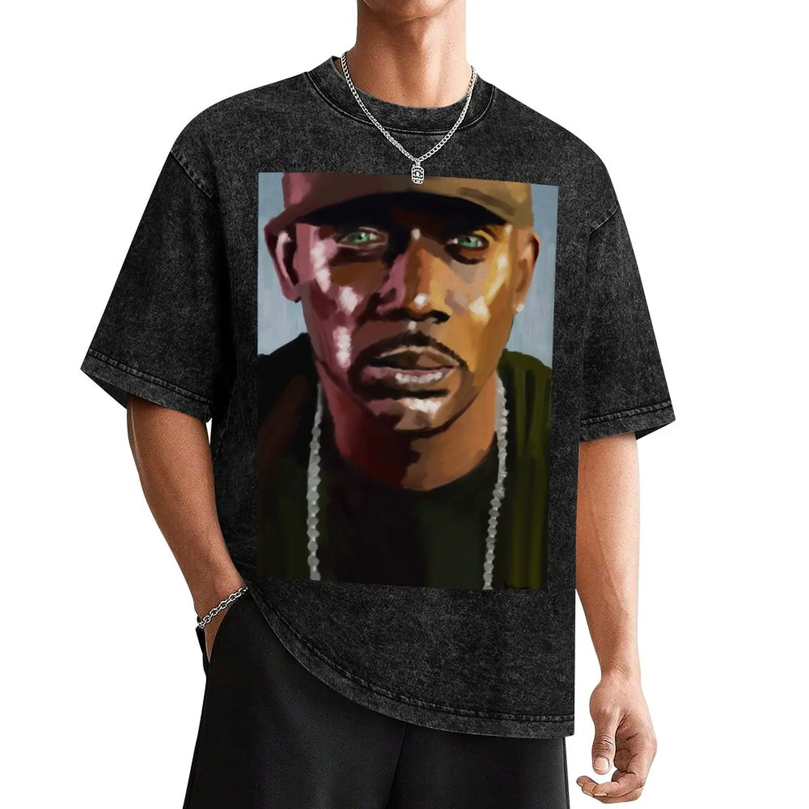 

Mc Skibadee portrait T-Shirt anime stuff gifts for boyfriend custom t shirt rapper graphic tees heavyweight t shirts for men