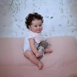 Full Body Silicone Reborn Baby Open Eyes Maddie 50cm Collectible Lifelike Realistic Art Dolls muñecas Reborn  Christmas Kid Toys