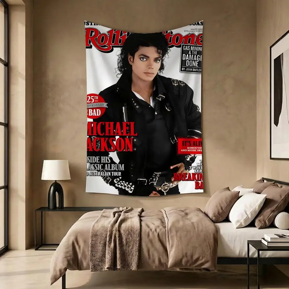 Singer Pop Michael Jackson Tapestry Daily Soft Rectangular Wall Hanging Decor for Living Home Room
