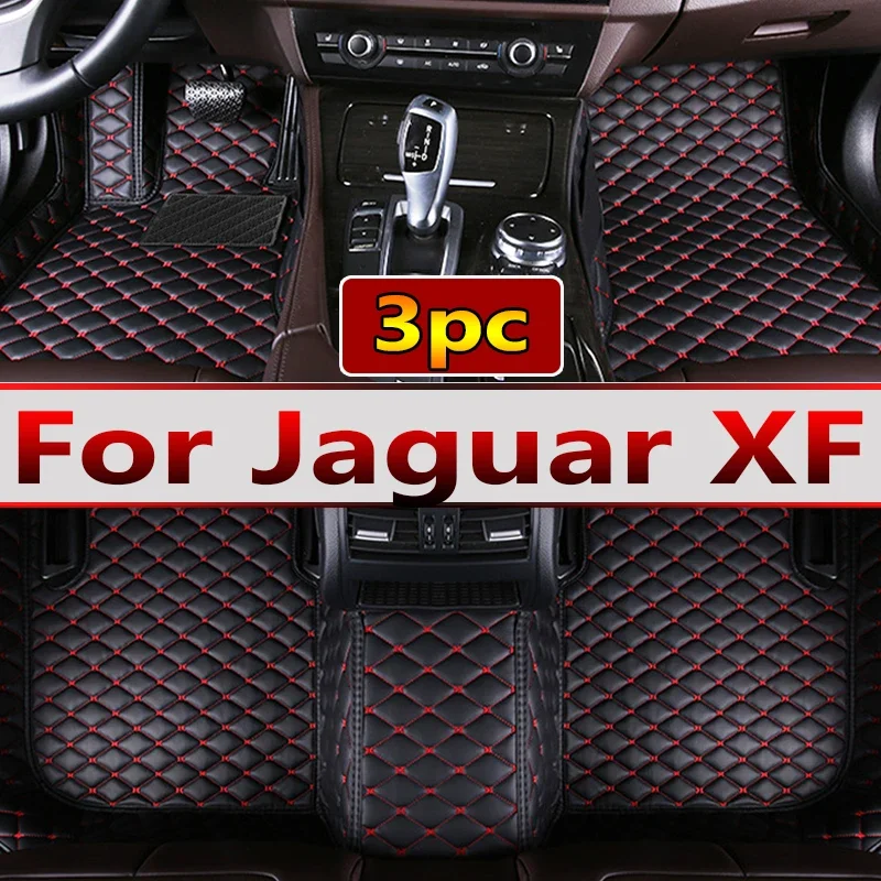 HOT Car Floor Mats For Jaguar XF X260 2016~2022 Carpet Rugs Durable Leather Mat Anti Dirty Pads Auto Interior Parts Car Accessor