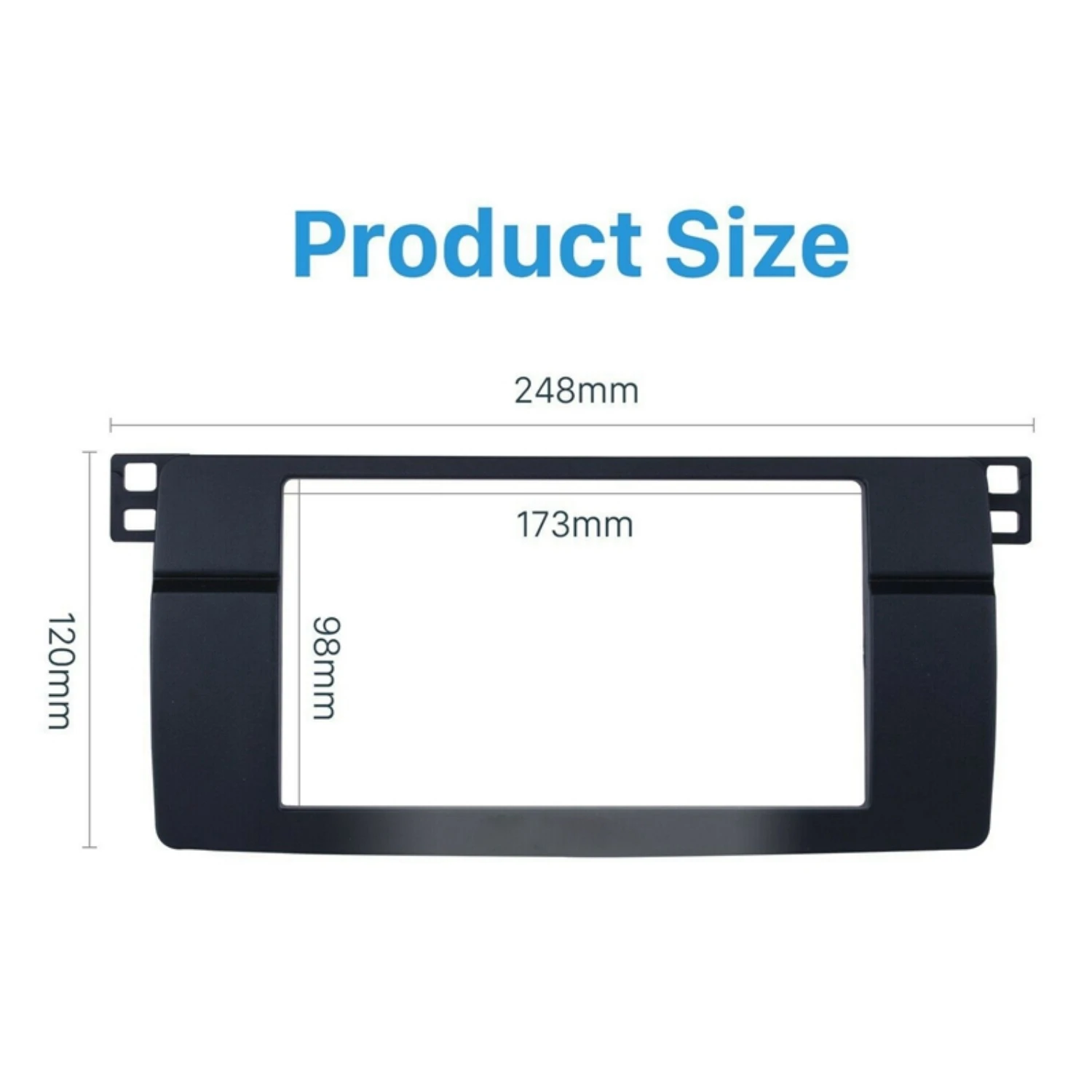 For BMW 3-Series E46 1998-2005 2Din Audio Panel Modification Panel DVD Navigation Panel Frame Car Fascias Stereo Radio Pane