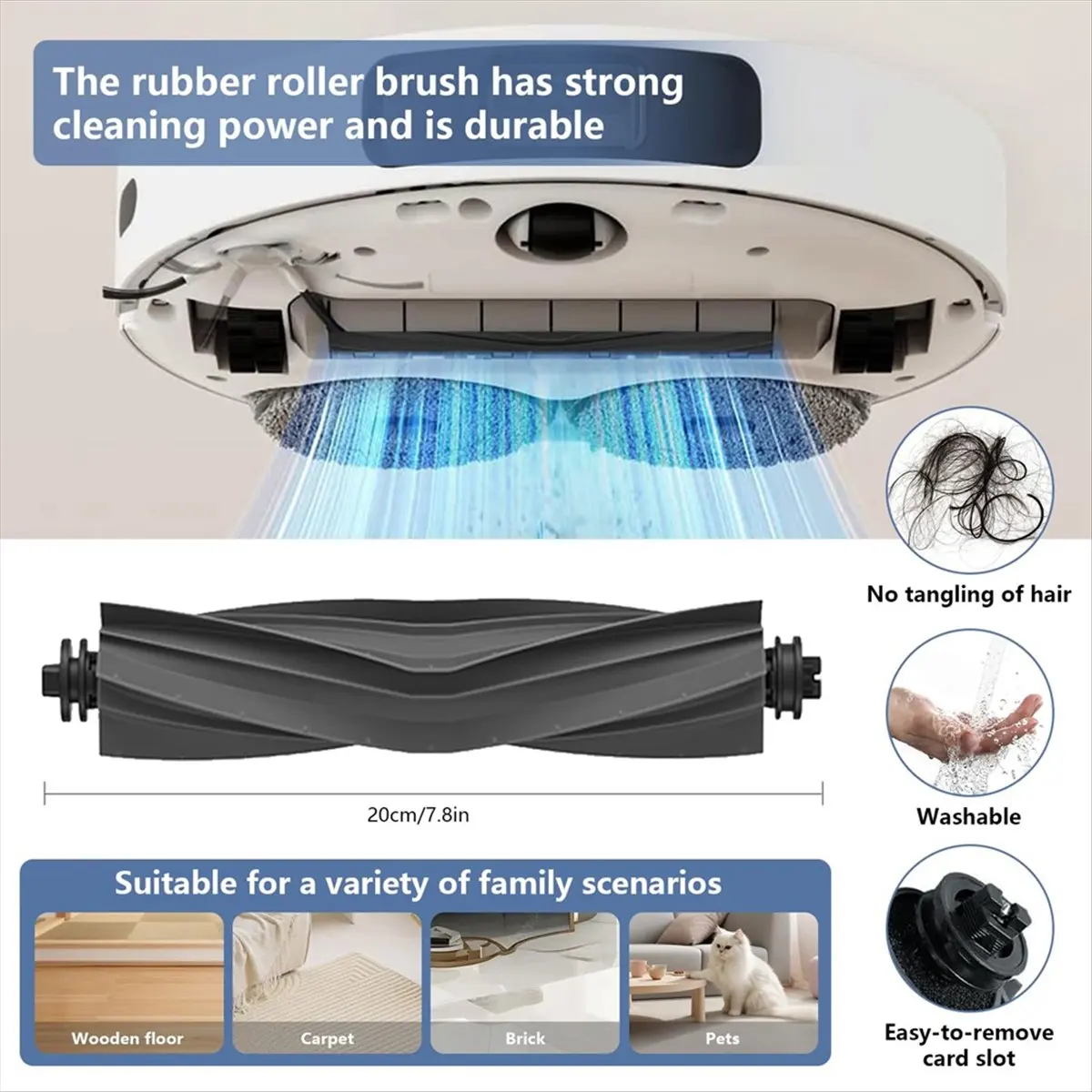 

For L40 Ultra / X40 Ultra Robot Vacuum Cleaner Accessories Dust Bag Mop Cloth Main Side Brush HEPA Filter