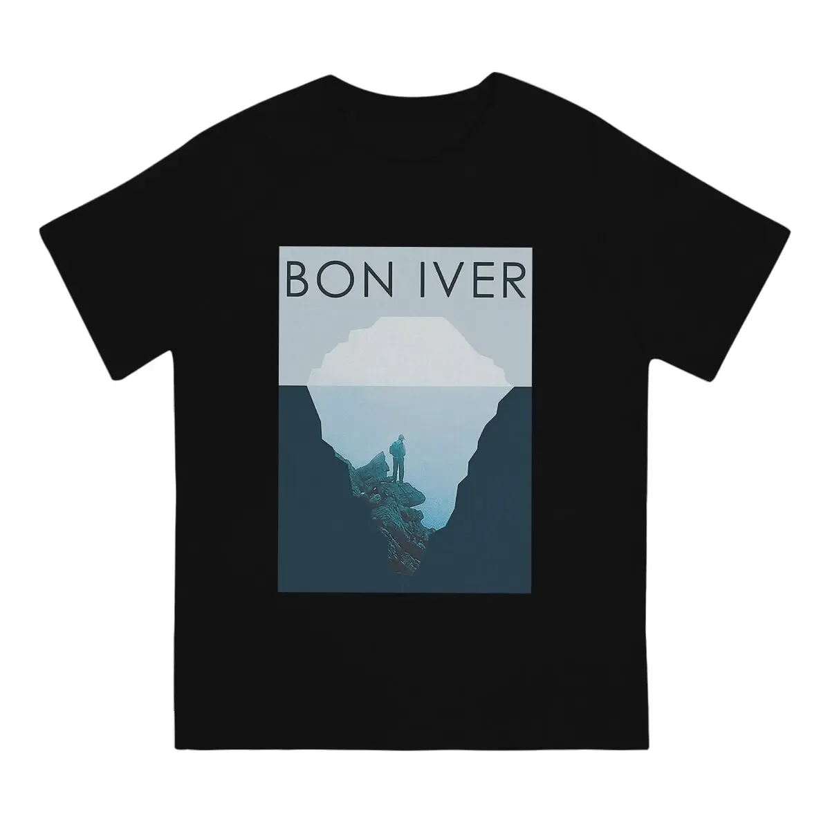 Funny Pop T-Shirt for Men Crew Neck Cotton T Shirts B-Bon Ivers Short Sleeve Tee Shirt Summer Tops