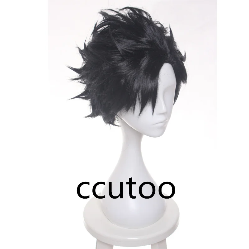 

ccutoo Tetsurou Kuroo Tetsuro короткие черные стильные синтетические волосы косплей парик термостойкие костюмные парики