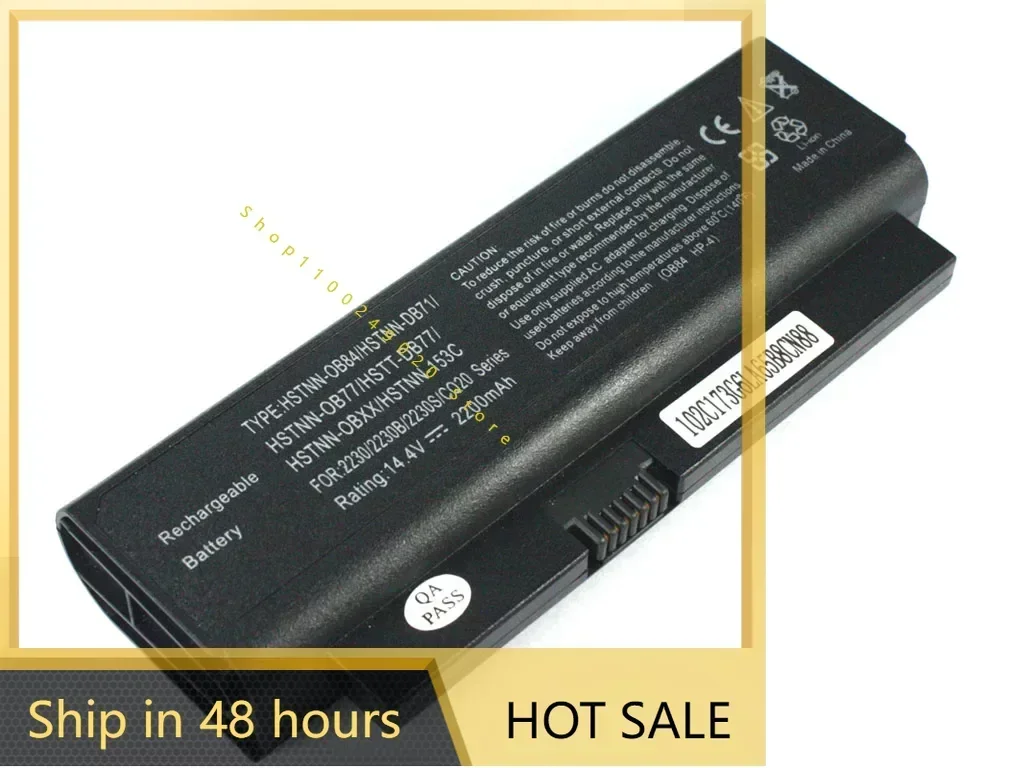 2024 Batteries for Applicable to HP Compaq 2230s Ob84 Cq20  HSTNN-OB77/Ob84 Laptop battery