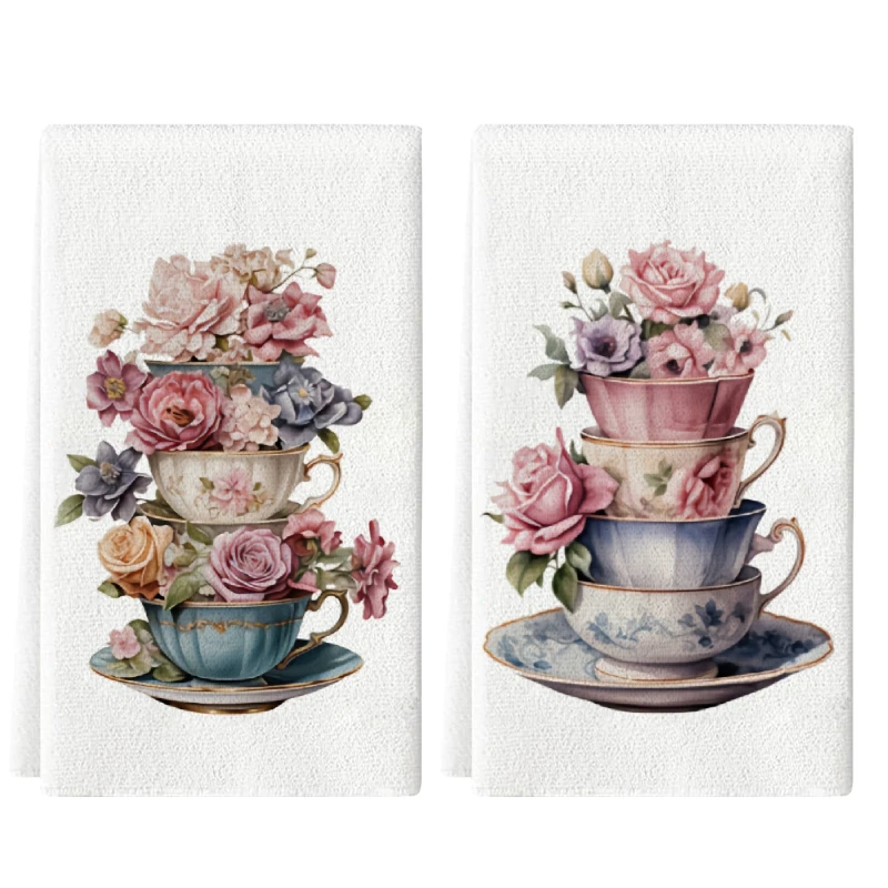 2Pcs, Hand-Painted …