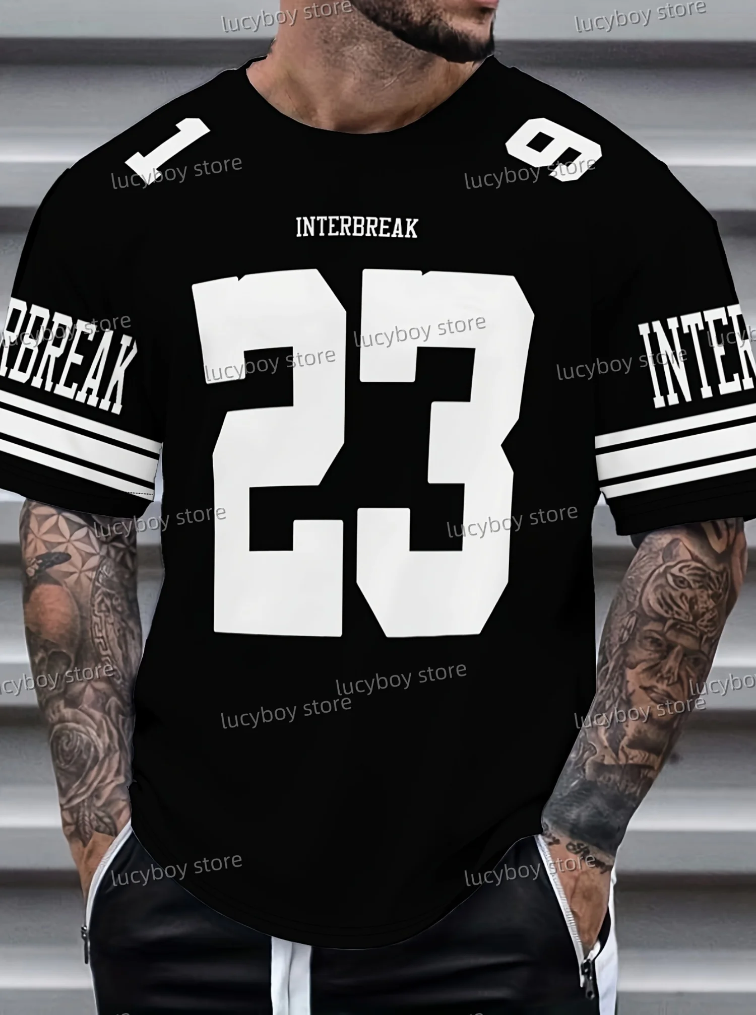 

2025 Summer Men 3d Digital Fashion Printed T-Shirt Polyester Sexless T-Shirt For All Seasons Men Short Sleeve Tops
