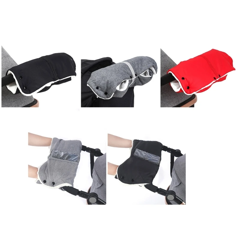 

Winter Stroller Hand Warmers Wind & Snow Resistant Gloves Warm Gloves Thick Windproof Gloves for Strollers for Parents