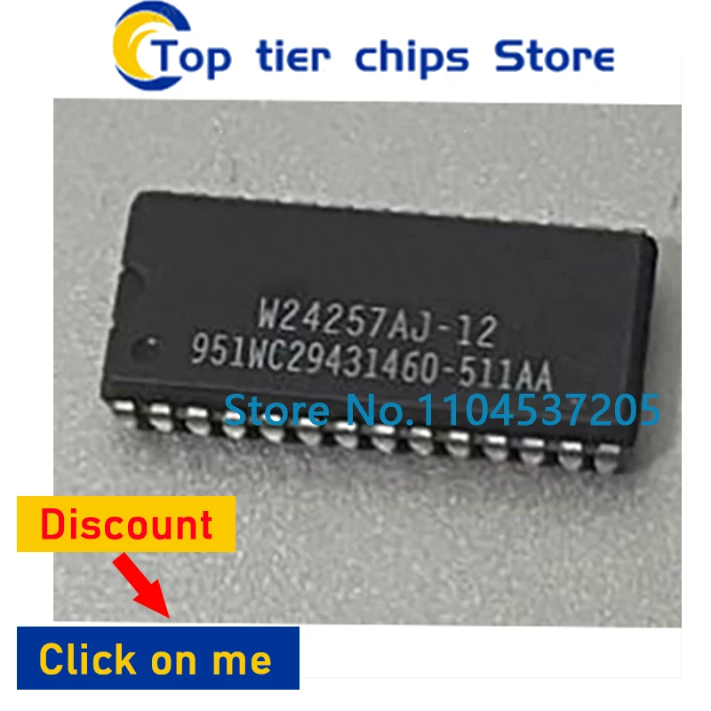 10PCS  W24257AJ-12 W24257AJ-15 W24257AJ-8N SOJ28