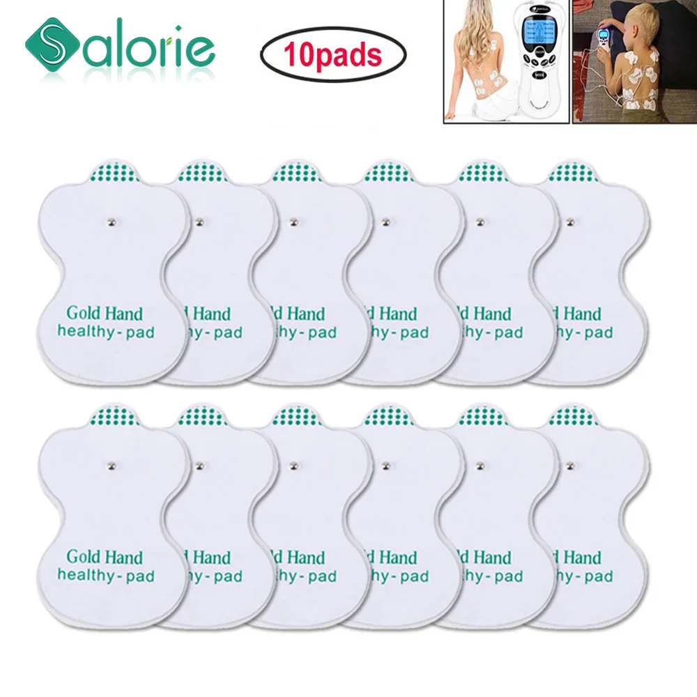 

10 pads Healthy Massage Tens Electrode Pad For Electric Therapeutic Muscle Stimulator Acupuncture Apparatus Adhesive Therapy