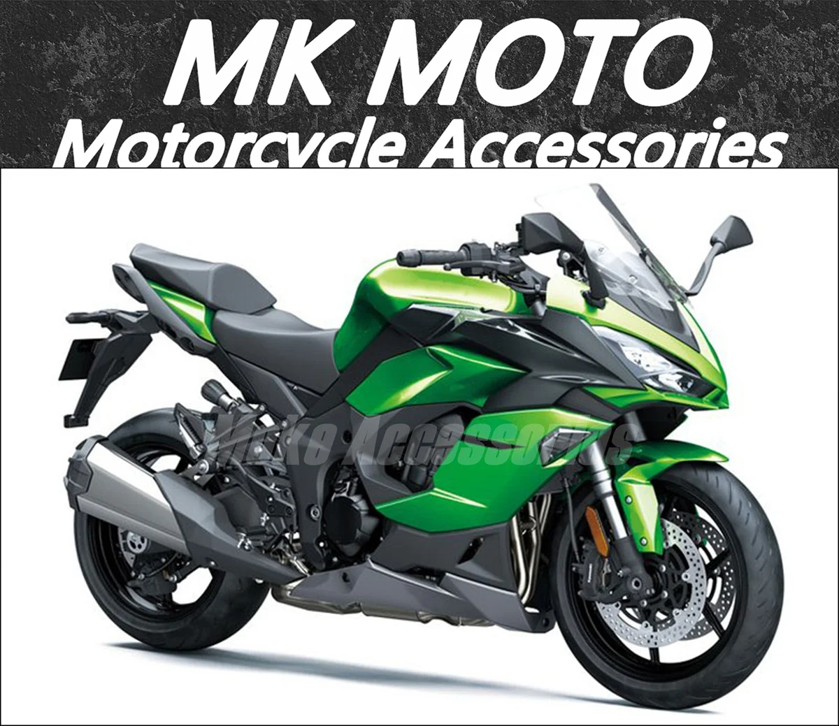 

Moke moto Motorcycle Fairings Kit Fit For Z1000SX Ninja1000 1100 2020 2021 2022 2023 2024 2025 Bodywork Set Abs Green Black New