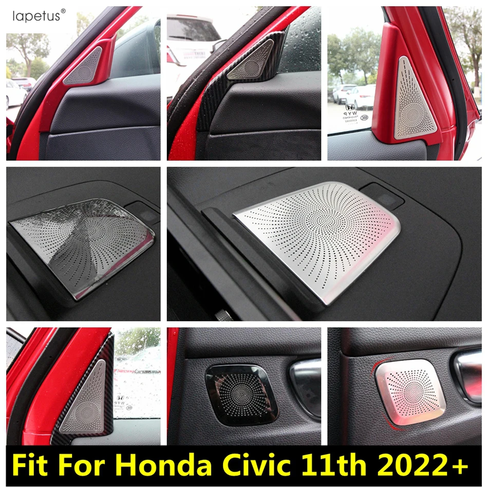 

Dashboard Air AC Vent / Pillar A Speaker / Door Handle Audio Sound Frame Cover Trim Accessories For Honda Civic 11th 2022 - 2024