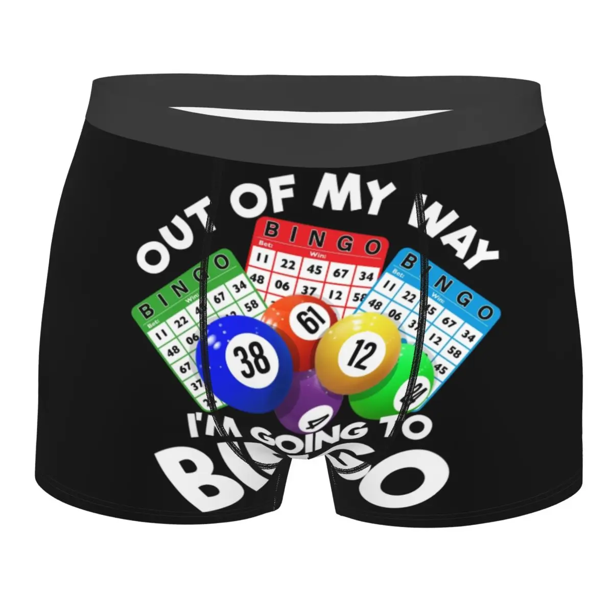 

Out Of My Way I'm Going To Bingo Night Gambling Bingo Boxer Shorts Men 3D Print Male Soft Underwear Panties Briefs