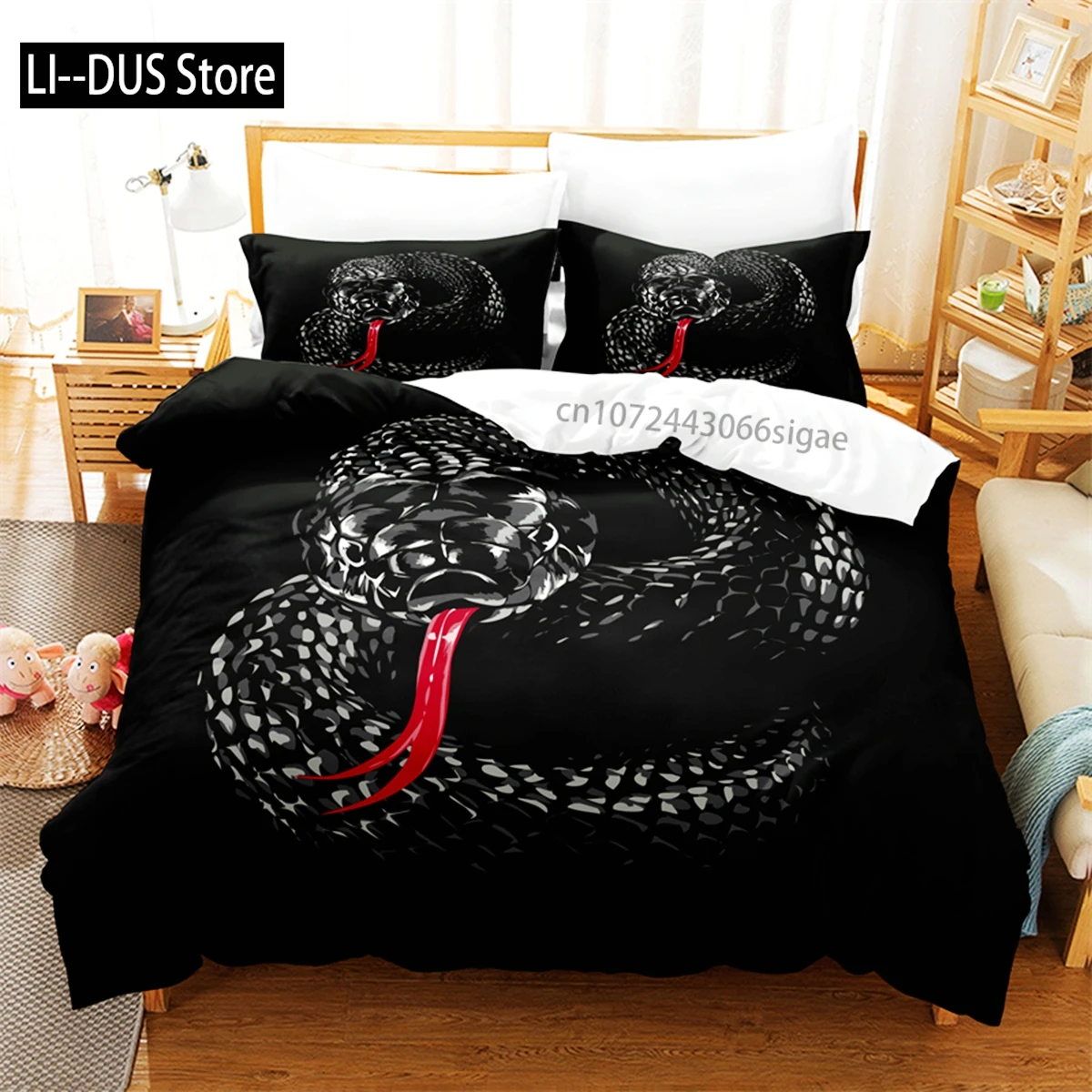 Cute Animals Bedding Set Duvet Cover Set 3d Bedding Digital Printing Queen Size Bedding Set Fashion Design - Image 5