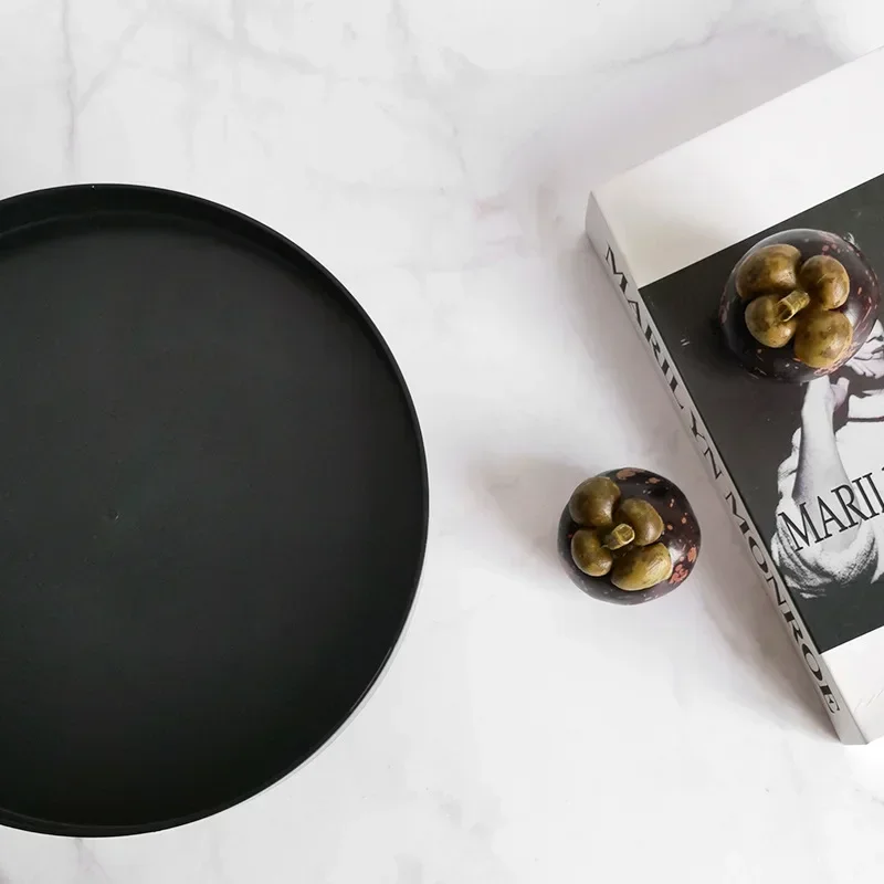 ABS Fruit Plate With Base Solid Pattern Simple Creative Fruit，Home Decorative ，Living Room Coffee Table Candy Plate
