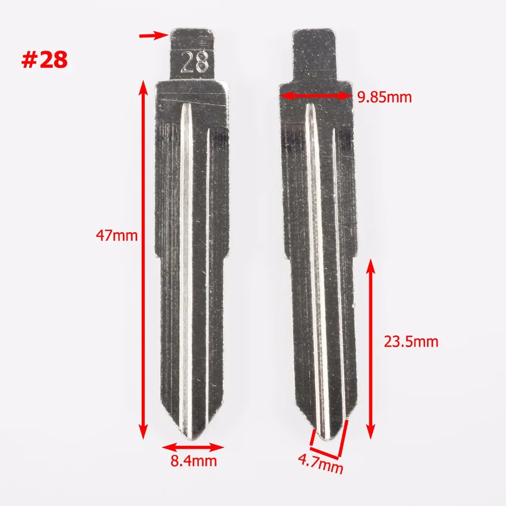 jingyuqin #28 Blade Remote New Arrival Blank Key Replacement Uncut Blade For Kia New Refine