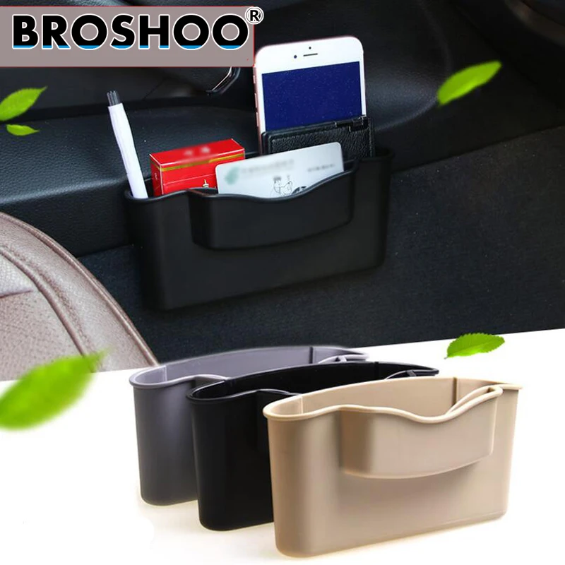 BROSHOO Box Door Rack For Automobile Storage Box Bag Vehicle Multi Feature Phone Box Car Wind Outlet Storage Box