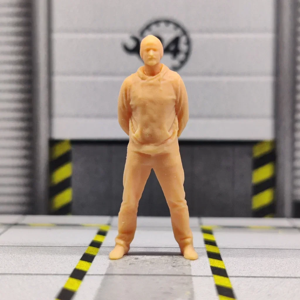 1/87 1/64 1/43 Scale Model Resin Leader Fan Zhanmen Uncolored Miniature Diorama Hand-painted S614