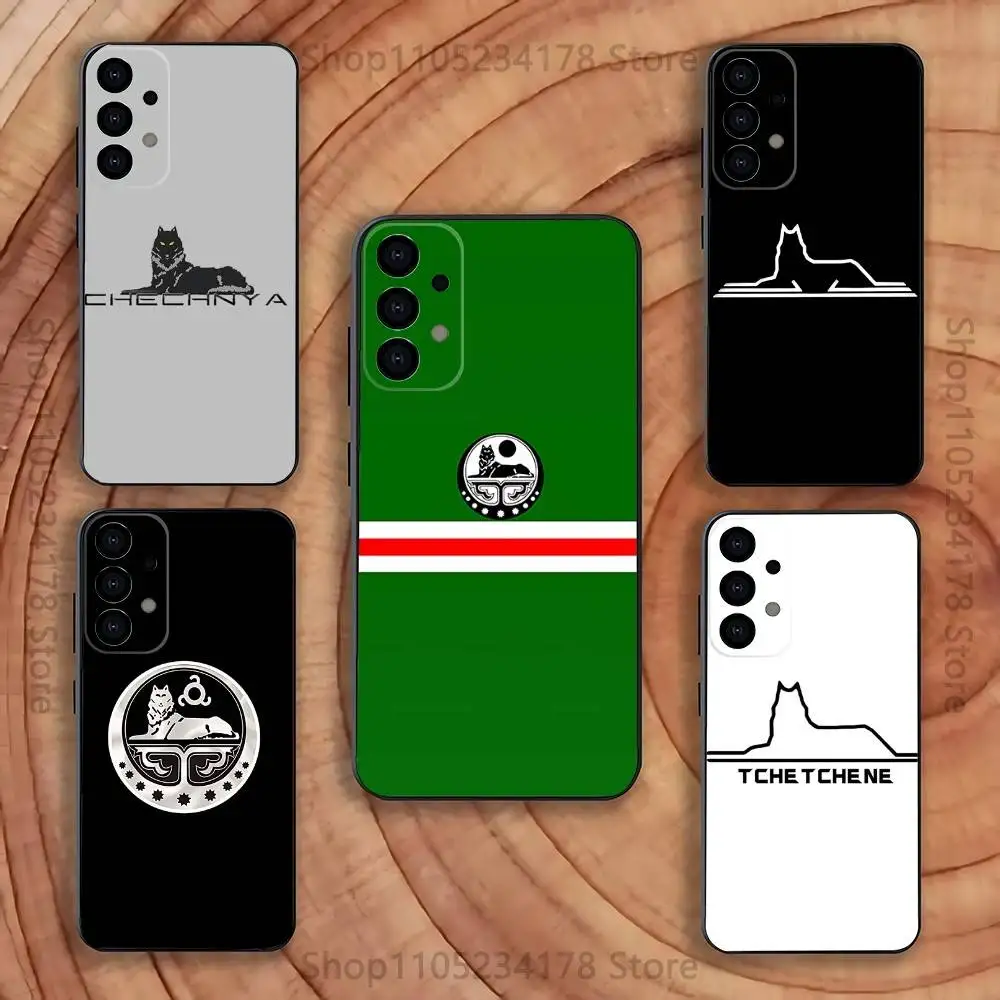 

Art Chechen Coat Of Arms Phone Case for Samsung S series s21 s22 s23 s24 s25 FE Plus Ultra TPU Soft to Skin-friendly case