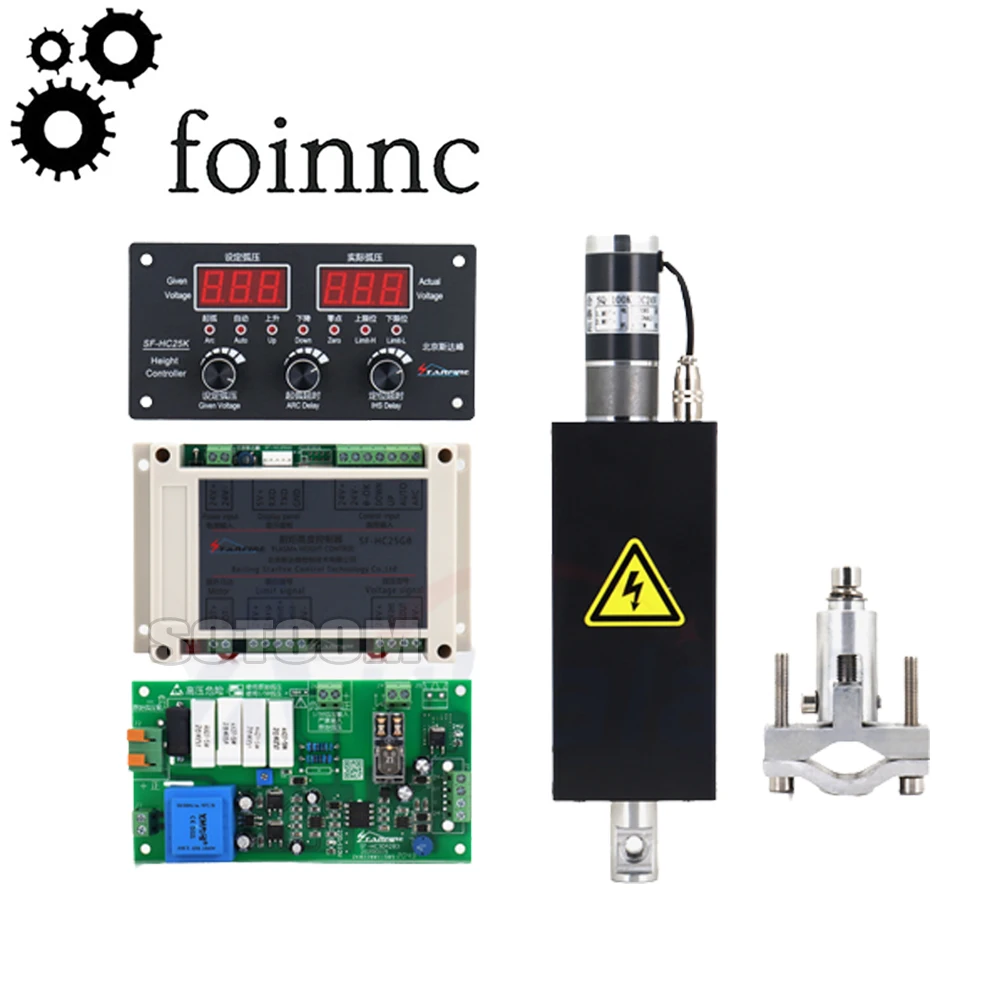 

Sf-hc25k Plasma Thc Arc Voltage Height Controller With Thc Lifter Jykb-100-dc24v-t3 For Plasma Cutting Machine Height Adjuster