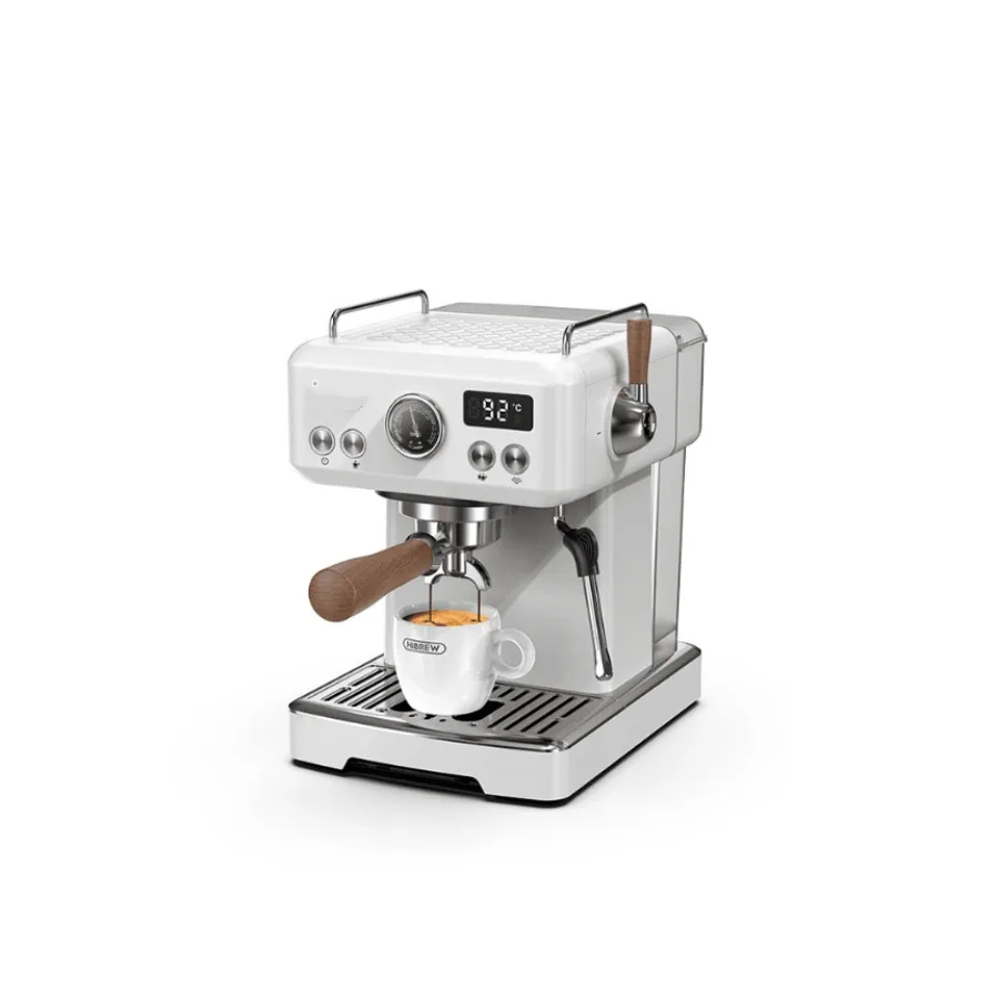 

PSH10Plus-WH 20Bar Semi-Automatic Coffee Maker-Cold/Hot Brew with 95C Brewing 135C Steam 58mm Ground Coffee 1350W Pump-Press St