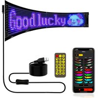 LED Matrix Pixel Panel Light Bluetooth App 5V USB Control Scrolling Advertising LED Car Sign Animation Programmable For Car Sho