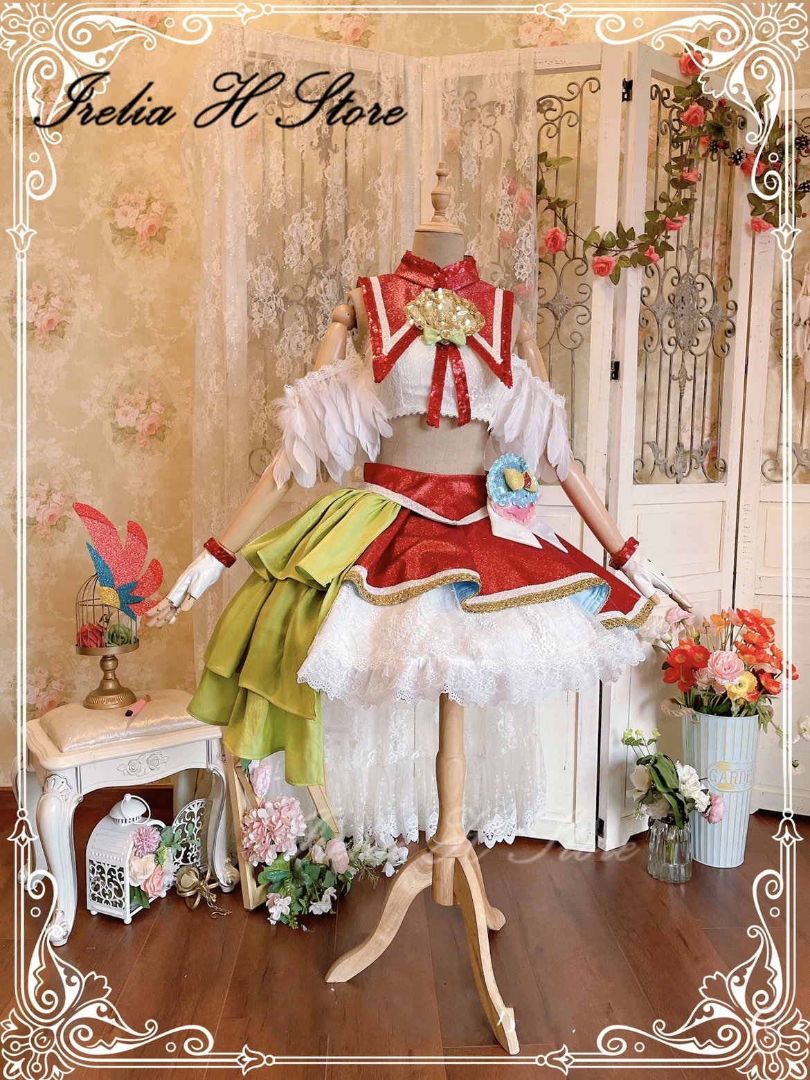 

Irelia H Store Custom size made Takizawa Asuka Tropical-Rouge Takizawa Asuka Cosplay Costume Anime dress female High quality