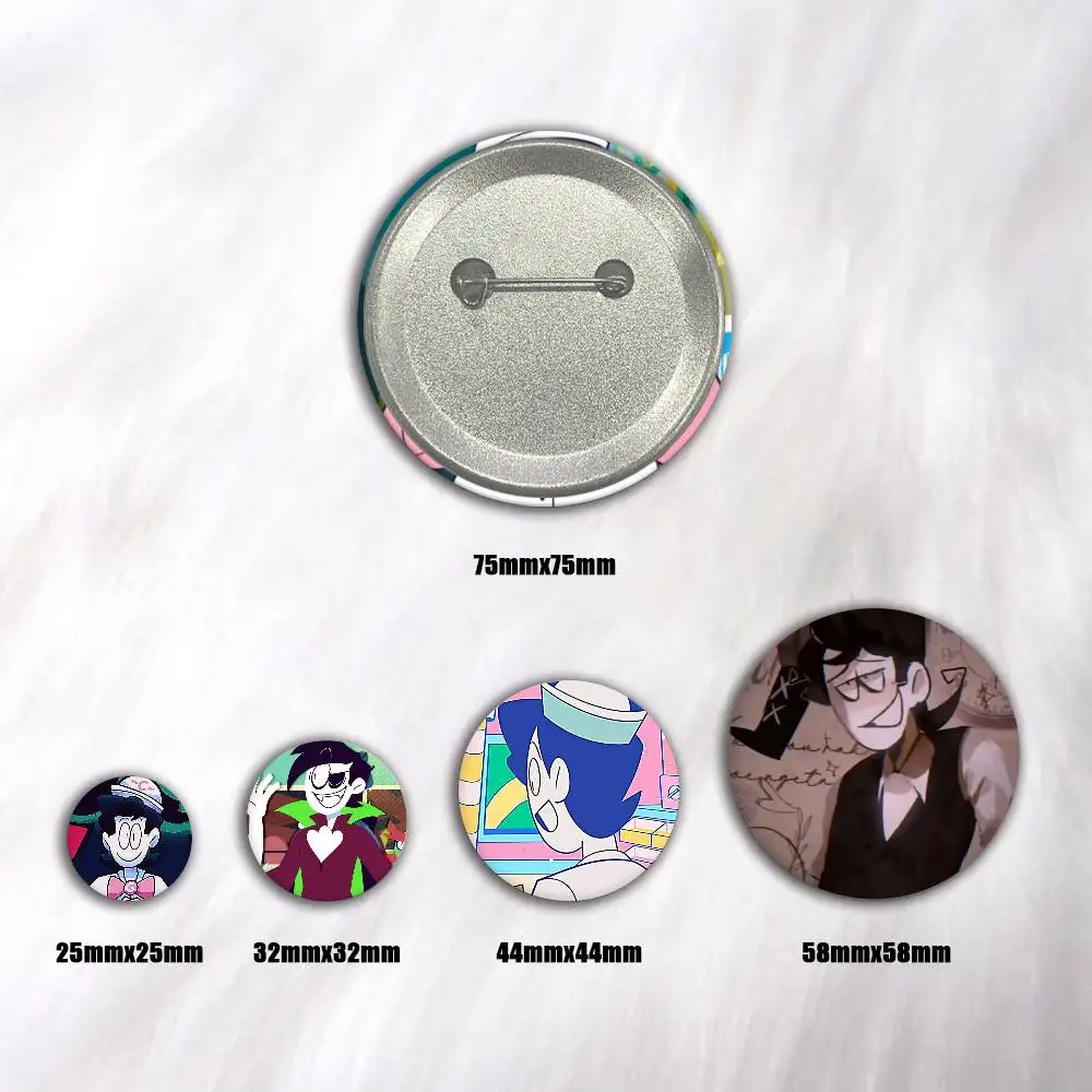 A-Spooky Month Kevin Anime Round Badges, Brooches, Clothing Accessories, Birthday Gifts, Anime Conventions