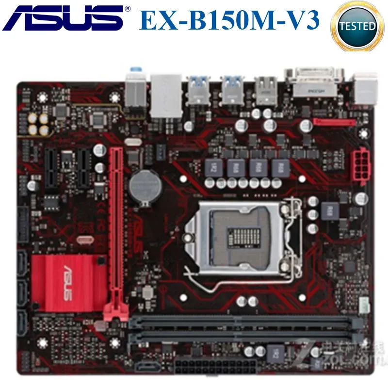 

LGA1151 ASUS EX-B150M-V3 Motherboard DDR4 USB3.0 PCI-E3.0 SATA3.0 32GB B150 For ASUS EX-B150M-V3 Original Used Desktop Mainboard