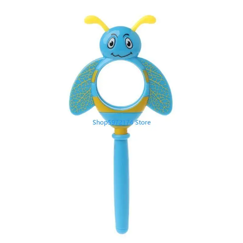 Y3NB Cartoon Insect Magnifier Glass Lens Outdoor Exploration Learning Kids Children Educational Present