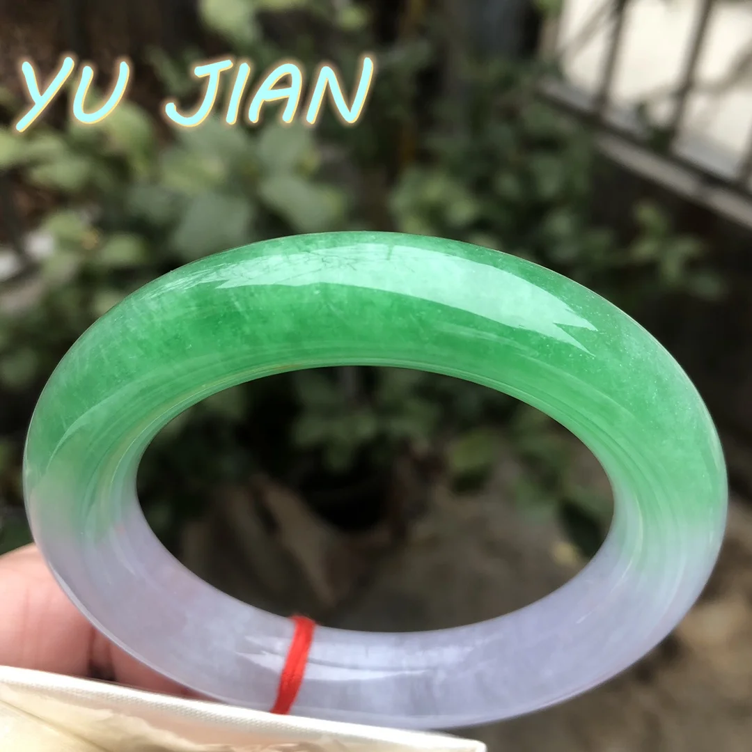 Myanmar Grade A Jadeite Handring Thickness Size 10mm Natural Jade Bracelet Delicate Bangle Scarce High Quality Jewelry