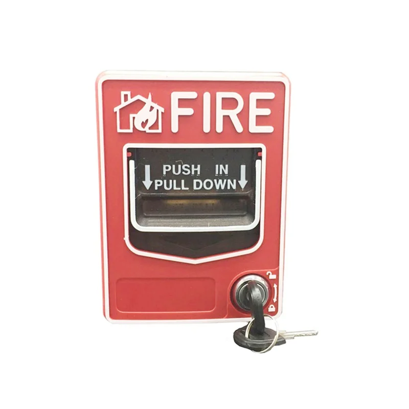 

ABAC-SB116 Fire Manual Alarm Button DC24V Conventional Manual Call Point With 2 Keys