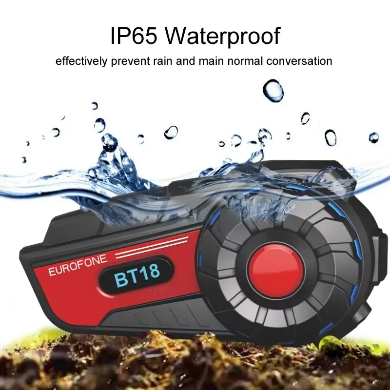 نظام اتصال بلوتوث BT18 للدراجا - مراجعة Helmet Bluetooth Headset Waterproof وسعره